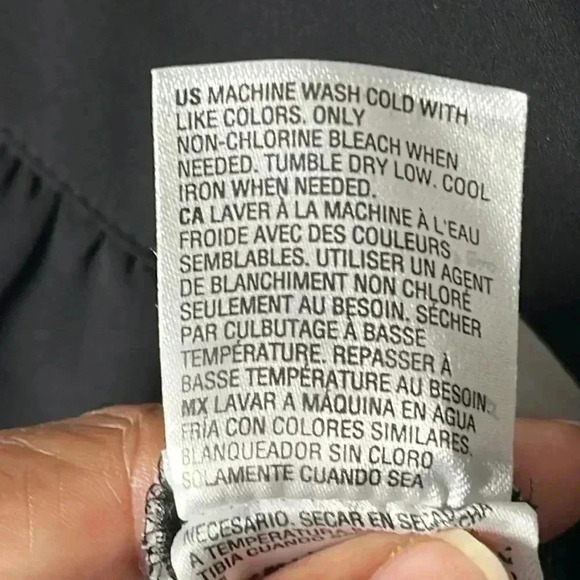 INC International Concepts Surplice Black White Polka Dot Wrap Blouse Size XL - Picture 10 of 11